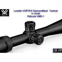 Lunette VORTEX DiamondBack Tactical 4-12x40 - Réticule VMR-1