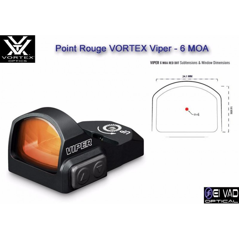 Point Rouge VORTEX Viper - 6 MOA - Pour arme de point