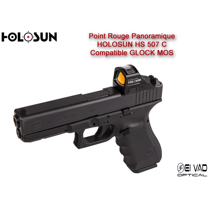 Point Rouge Panoramique HOLOSUN HS 507 C - Glock MOS