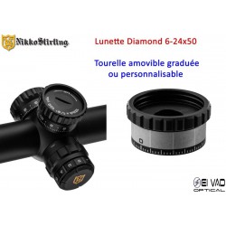 Lunette Nikko Stirling Diamond 6-24x50 - Réticule Hold Fast - TLD
