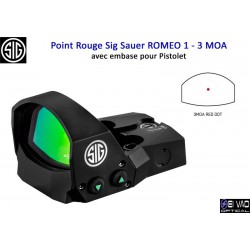 Point Rouge Sig Sauer Romeo 1 pour Sig Sauer P320 - 3 MOA