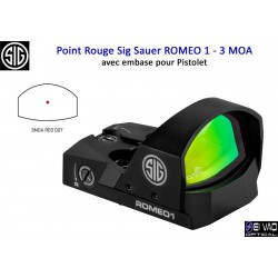 Point Rouge Sig Sauer Romeo 1 pour Sig Sauer P320 - 3 MOA
