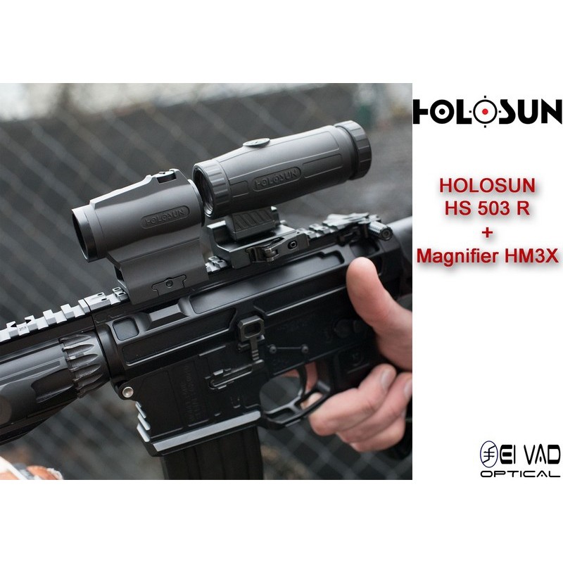 Pack Holosun - Point Rouge HS 503 R + Magnifier HM3X