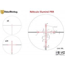 Lunette Nikko Stirling Diamond FFP 6-24x50 - Réticule PRR - 34 mm