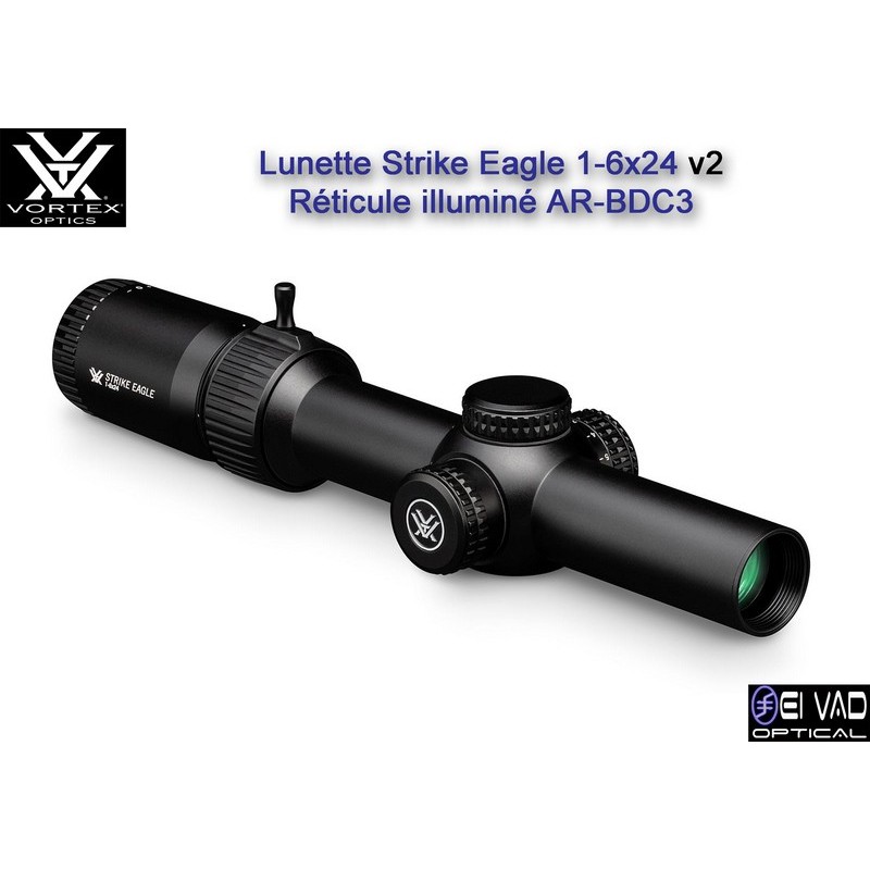 New ! Lunette VORTEX Strike Eagle 1-6x24 - Réticule lumineux