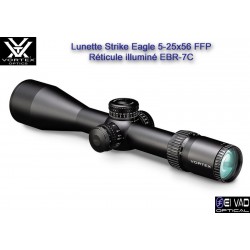Lunette VORTEX Strike Eagle 5-25x56 FFP - Réticule EBR-7C Mrad