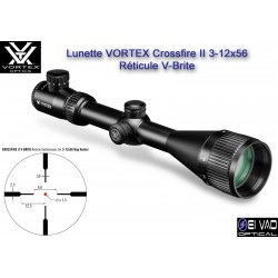 Lunette VORTEX Crossfire II 3-12x56 AO - Réticule lumineux V-Brite
