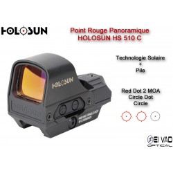 Pack Holosun 3 - Point Rouge HS510C + Magnifier HM3X