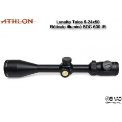 Lunette ATHLON Talos 6-24x50 - Réticule BDC 600 IR