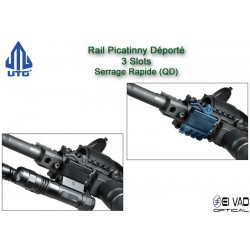 UTG - Rail Picatinny déporté pour Point Rouge, lampe, laser