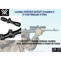 Lunette SCOUT VORTEX CrossFire II 2-7x32 - Réticule V-Plex