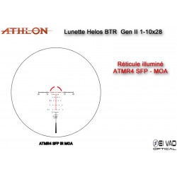 Lunette ATHLON Midas Helos BTR GEN2 1-10x28 - Réticule ATMR4