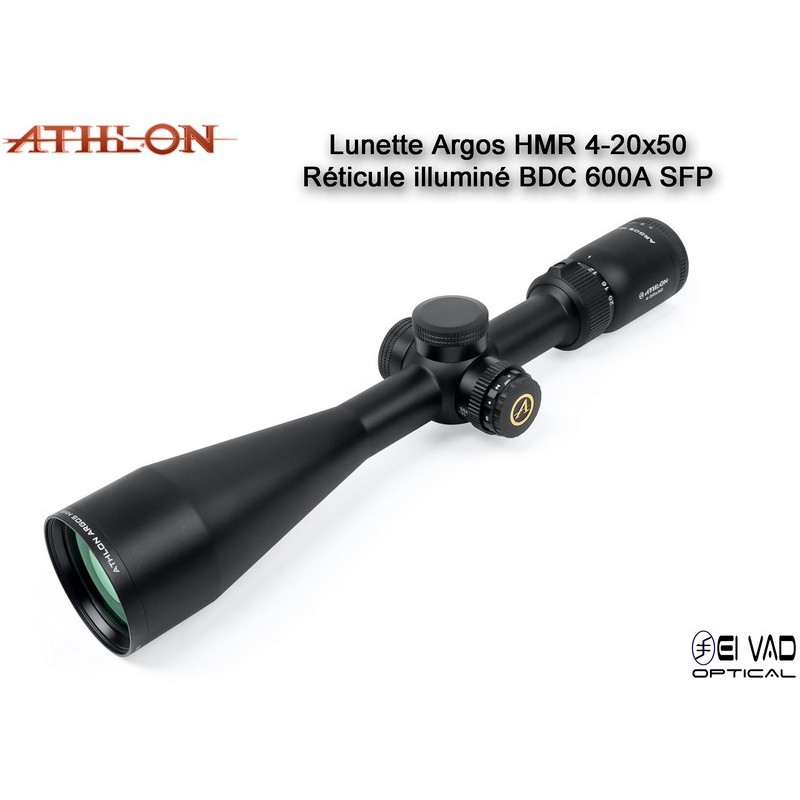 Lunette ATHLON Argos HMR 4-20x50 - Réticule BDC 600 A