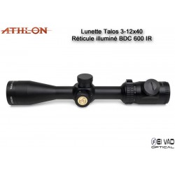 Lunette ATHLON Talos 3-12x40 - Réticule BDC 600 IR