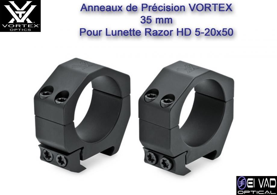 Anneaux VORTEX 35 mm pour Lunette Razor HD 5-20x50