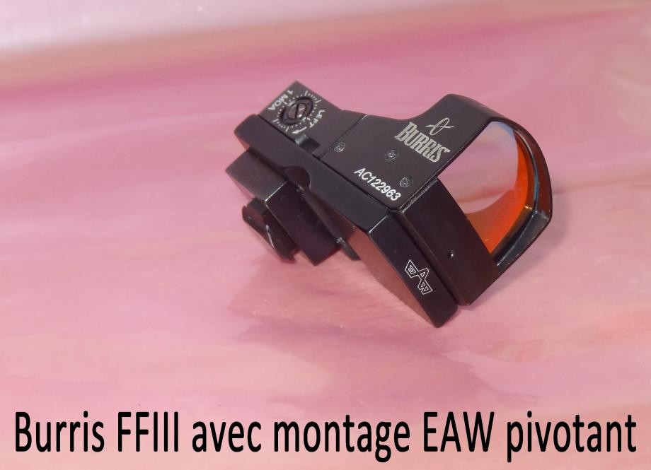 Montage pivotant EAW pour BURRIS FastFire ou DocterSight