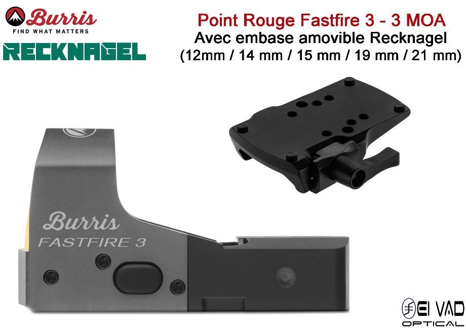 Point Rouge BURRIS FastFire 3 avec embase amovible Recknagel Weaver