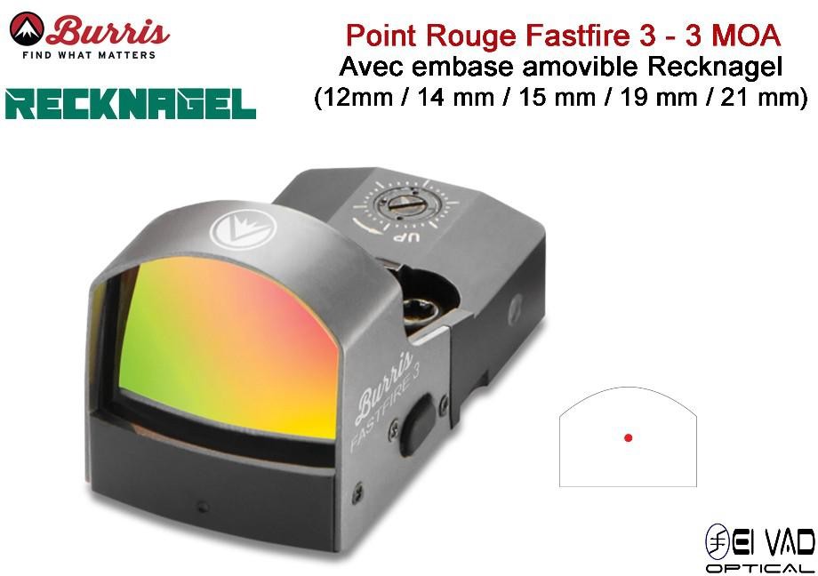 Point Rouge BURRIS FastFire 3 avec embase amovible Recknagel Weaver