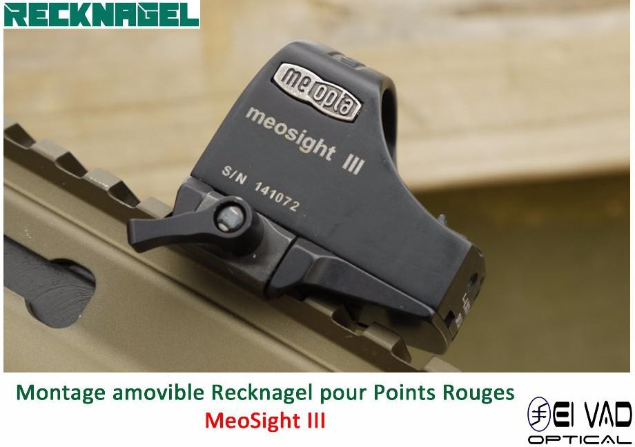 Montage Amovible ERA RECKNAGEL pour Rail Weaver - BURRIS Fastfire, DocterSight et MeoSight