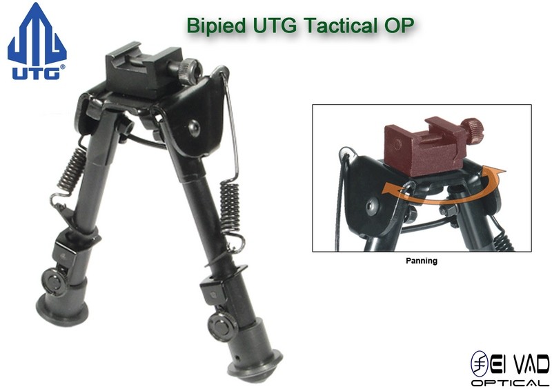 Bipied UTG Tactical pour rail picatinny ou grenadière