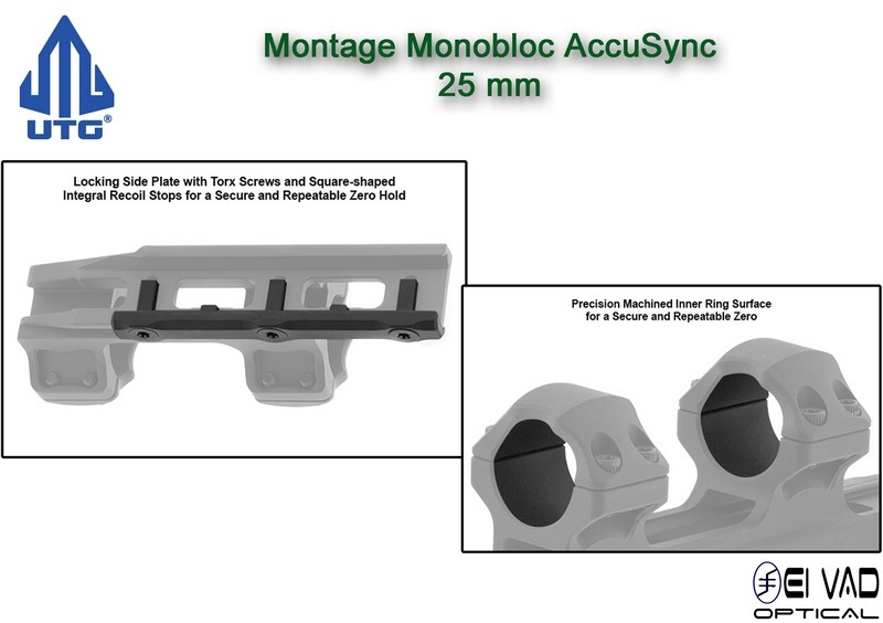 UTG - Montage Monobloc pour lunette de 25 mm