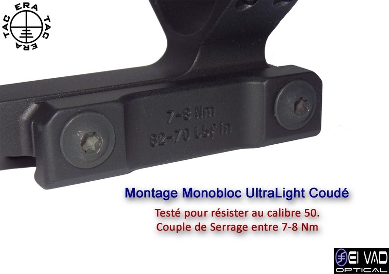 Montage Monobloc ERA-TAC UltraLight 30mm Coudé