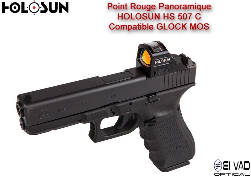 Point Rouge Panoramique HOLOSUN HS 507 C - Glock MOS