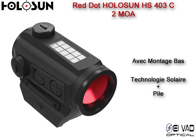 Point Rouge HOLOSUN HS 403 C - Technologie solaire - Version Chasse