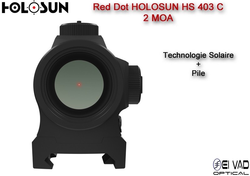 Point Rouge HOLOSUN HS 403 C - Technologie solaire - Version Chasse