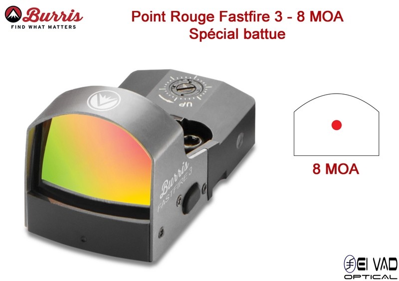 Point Rouge BURRIS Fastfire III - 8 MOA spécial battue