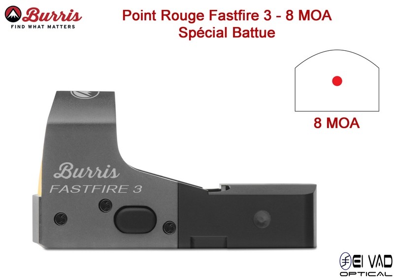 Point Rouge BURRIS Fastfire III - 8 MOA spécial battue