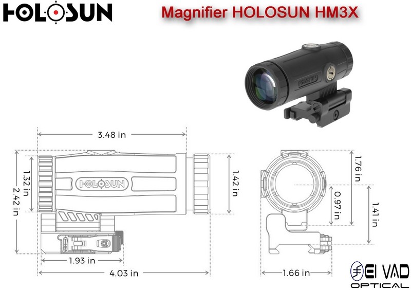 Magnifier HOLOSUN HM3X - Grossissement 3x