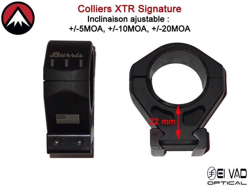 Colliers BURRIS XTR Signature - 34mm (5 MOA - 10 MOA - 20 MOA)