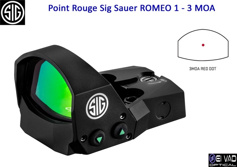 Point Rouge Sig Sauer Romeo 1 - 3 MOA (sans embase)