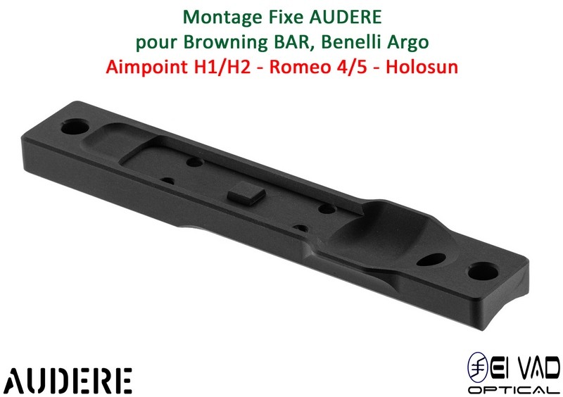 Montage Fixe AUDERE pour BAR, ARGO - base Micro H1/H2