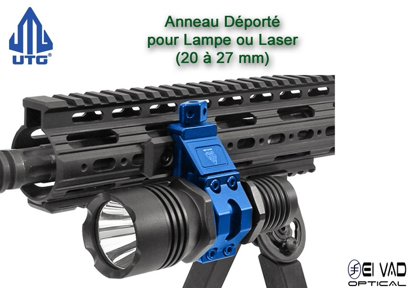 UTG - Anneau Déporté pour Lampe ou Laser - Rail Picatinny
