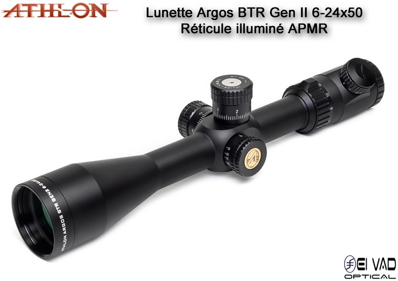Lunette ATHLON Argos BTR GEN2 FFP 6-24x50 - Réticule APMR