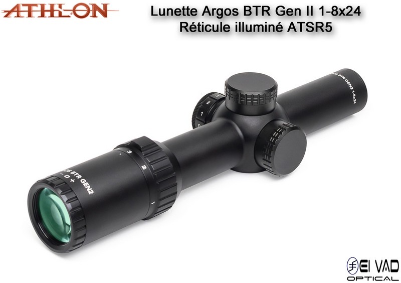 Lunette ATHLON Argos BTR GEN2 1-8x24 - Réticule ATSR5