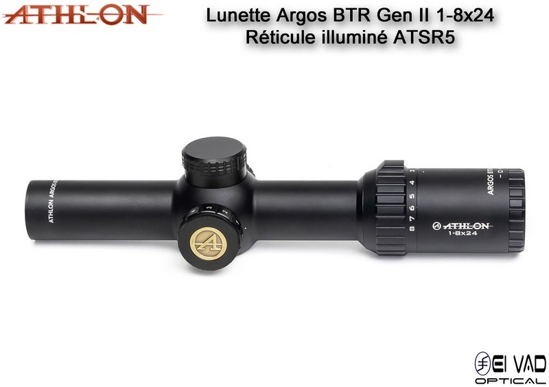Lunette ATHLON Argos BTR GEN2 1-8x24 - Réticule ATSR5