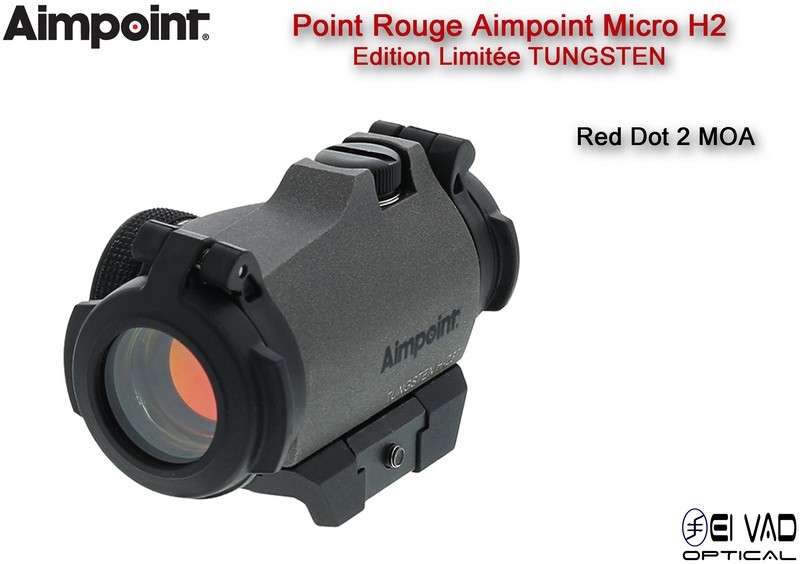 Point Rouge AIMPOINT Micro H2 - 2 MOA "Edition limitée - Tungstène"
