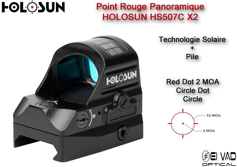 Point Rouge Panoramique HOLOSUN HS507C V2 - Technologie Solaire