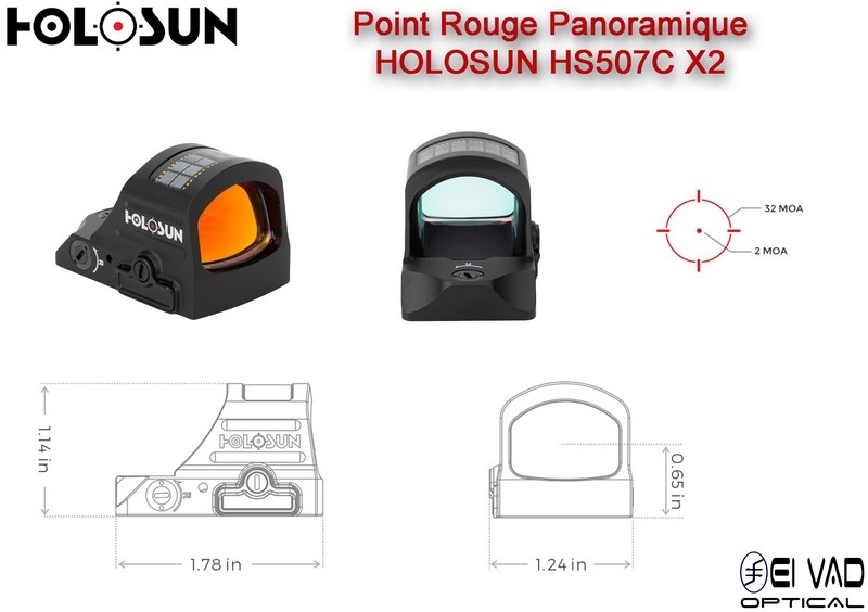 Point Rouge Panoramique HOLOSUN HS507C V2 - Technologie Solaire