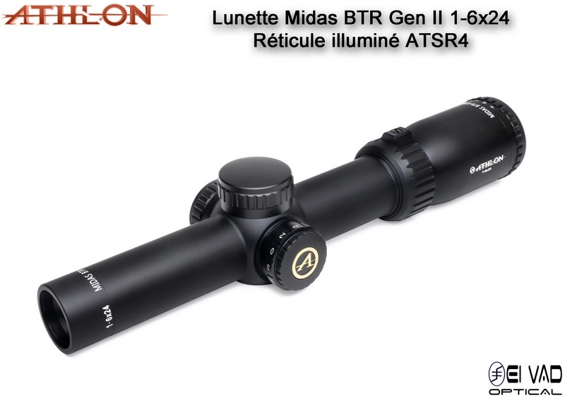 Lunette ATHLON Midas BTR GEN2 HD 1-6x24 - Réticule ATSR4