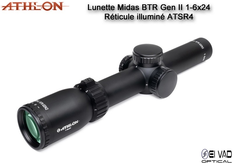 Lunette ATHLON Midas BTR GEN2 HD 1-6x24 - Réticule ATSR4