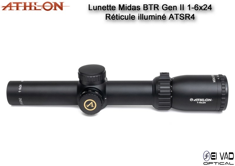 Lunette ATHLON Midas BTR GEN2 HD 1-6x24 - Réticule ATSR4