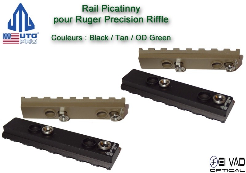 UTG - Rail Picatinny pour garde main Keymod Black - Ruger Precision Rifle ou AR-15