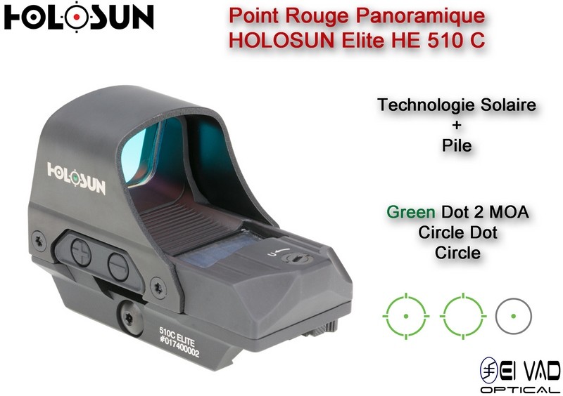 Point Rouge Panoramique HOLOSUN Elite HE510C - avec Capot