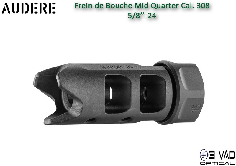 Frein de bouche AUDERE Mid Quarter noir Cal.308 - 5/8x24