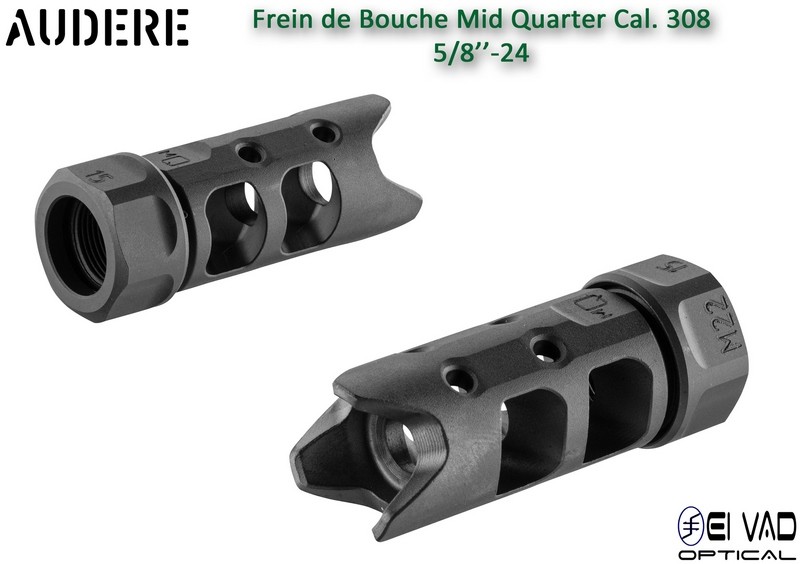 Frein de bouche AUDERE Mid Quarter noir Cal.308 - 5/8x24