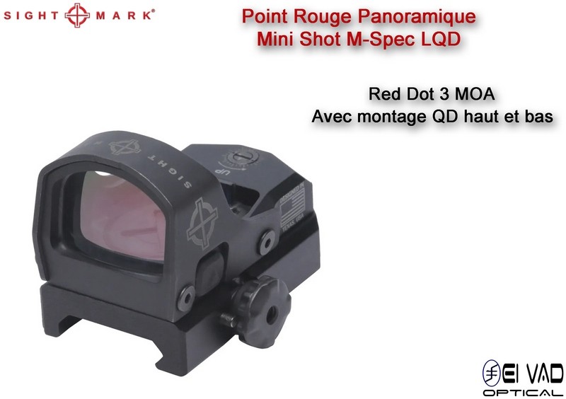 Point Rouge Sightmark Mini Shot M-Spec LQD - 3 MOA - Montage QD